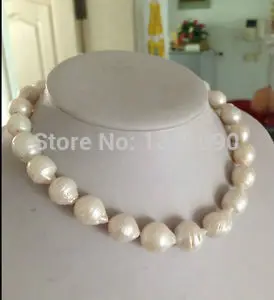 

00614 15-16mm Australian south sea natural white pearl necklace (C0309)