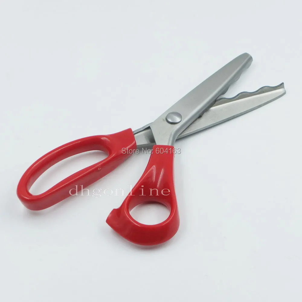 One Scalloped 18MM Dress making Edge Pinking Shears Scissors Clipper Fabrics | Дом и сад