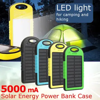 

2018 New Fashion Large Capacity Polymer Solar Water-proof Shock-proof Dust-proof Power Bank Mini Box Dropship 8.10