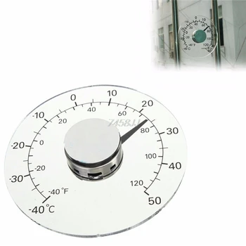

BBQ Barbecue Smoker Grill Thermometers Clear F C Circular Outdoor Window Temperature Thermometer Weather Station Tool Drop ship