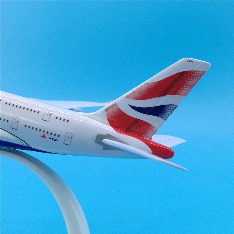 20 см A380 Британский модель самолета Англия воздушный пассажирский Аэробус сплава