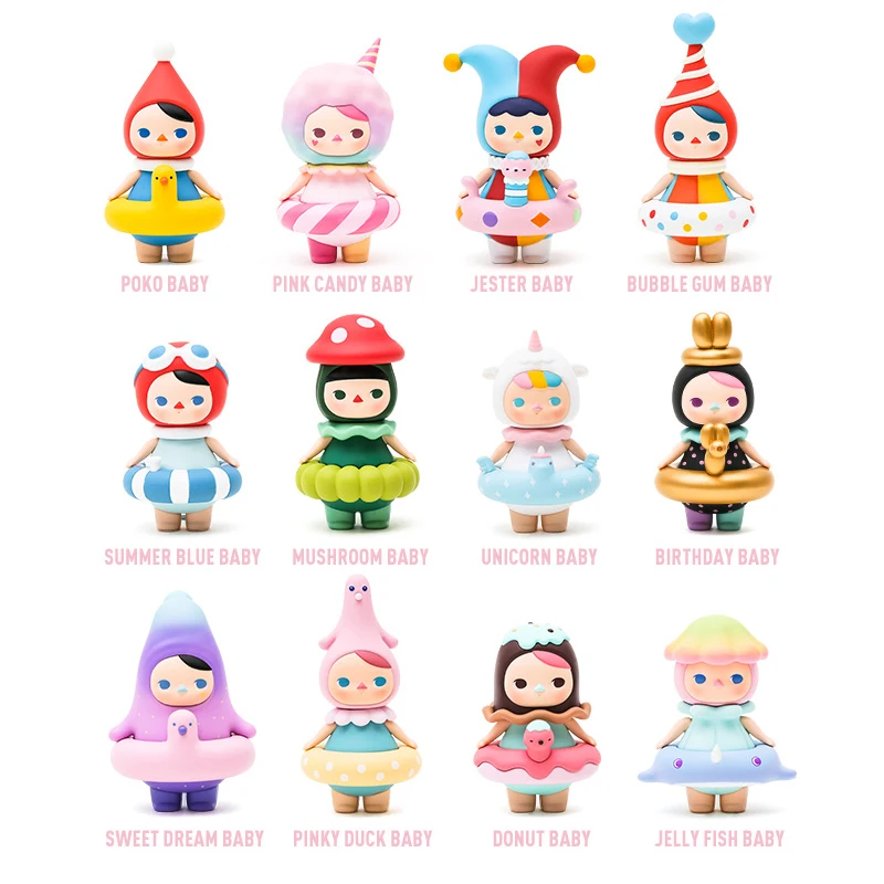 

PUCKY POOL BABIES Matt Bicky Bubble Circle Series Doll Cartoon Zodiac Action Figure UNICORN Women's Gift