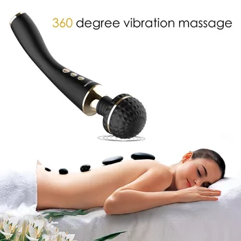 Multispeed Rechargeable AV Magic Wand Vibrator Sex Toys for Woman Sex Massage G Spot Vibrators for Women Adult Sex Machine Shop 2