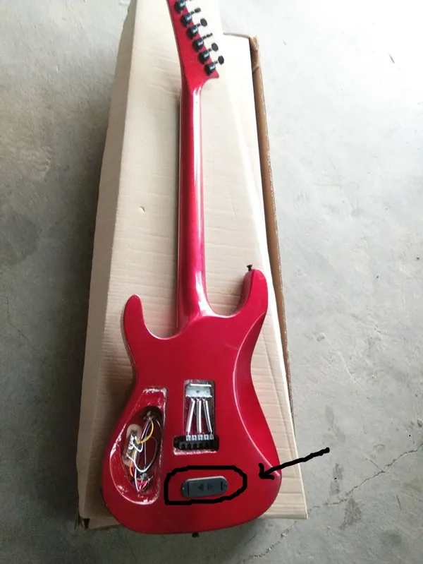 

Customized floy rose black electric guitar, you can replace the active pickup.