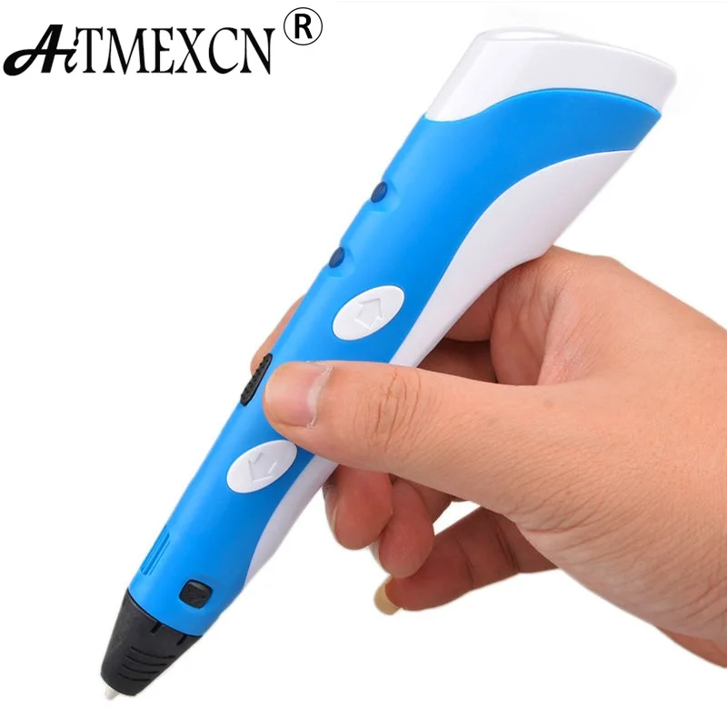 

Christmas Birthday gift Magic 3D Printer Pen Drawing 3D Printing Pen Best for Kids DIY with 3 Color ABS Filament 1.75mm