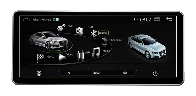 10 25 &quotAndroid 4 Автомобильный мультимедийный плеер для Audi A4 B9 2015-2017 с gps-навигацией