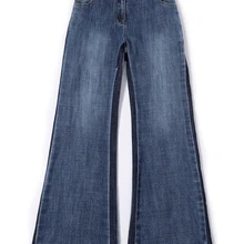 Джинсы с высокой талией женские брюки весна новые европейские модные брюки, джинсы с яркой отделкой