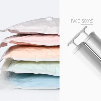 

Home Organizer Storage Vacuum Bag for Clothes Storage Bag Transparent Border Foldable Compressed Organizer Space Saving Seal