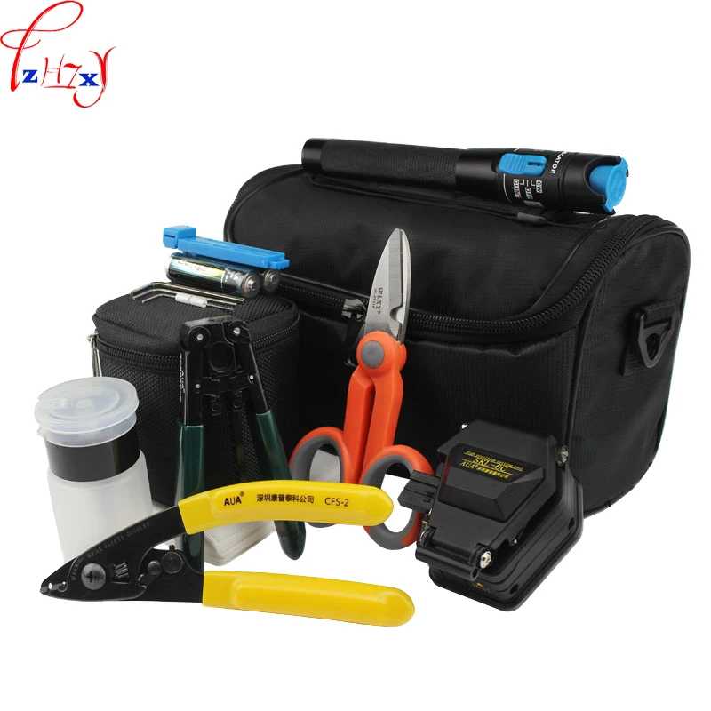 US $49.60 New Optical fiber cold connect tool kit portable optical fiber cutter fusion machine tools kit 1pc