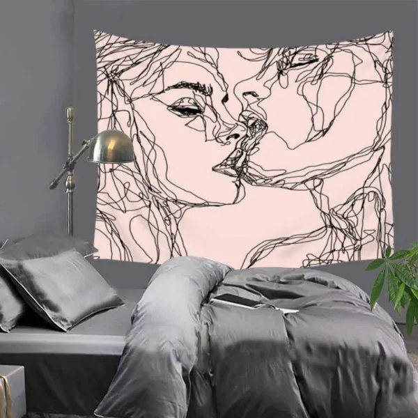 Cilected Sexy Body Line Tapestry Home Polyester Art Wall Hanging