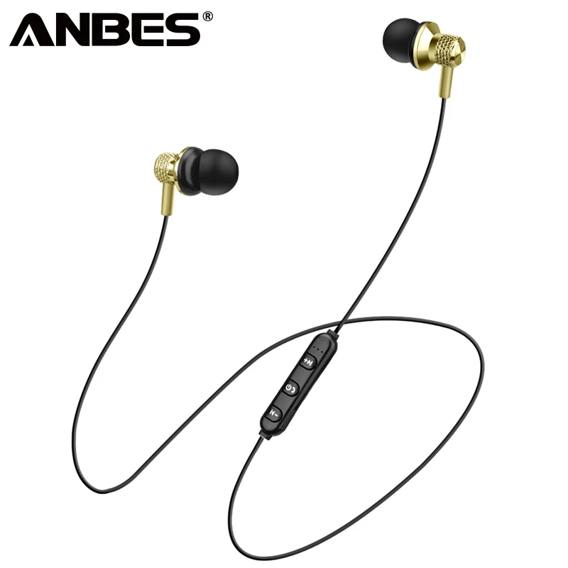 ANBES спортивные Bluetooth наушники беспроводные стерео аурикулярный с микрофоном fone de