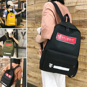 

2019 Women Canvas Cloth Backpack Anti-theft Day pack Girls Casual Travel Backpack