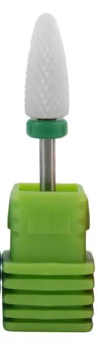Горячее предложение керамический сверло для ногтей для электрического маникюрного станка аксессуары инструменты для дизайна ногтей фреза для электрического маникюра пилочки для ногтей - Цвет: Зеленый