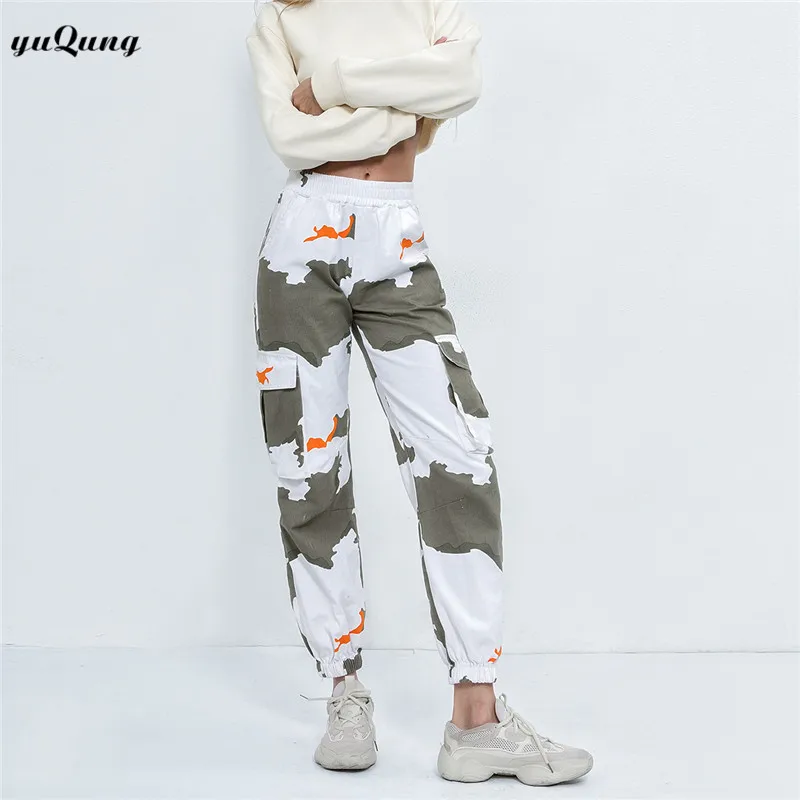 Yuqung женские брюки карго в стиле милитари clothingtactical Штаны карман и детей постарше