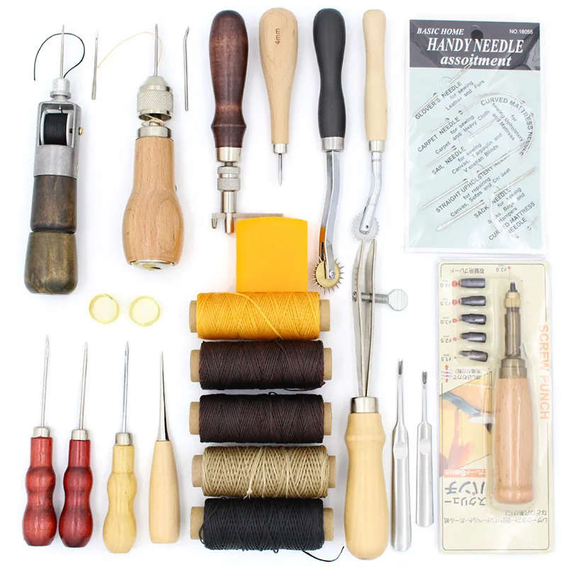 Leather Craft Sewing Tool Set, Hand stitched Cone Kit, Splicing Grover