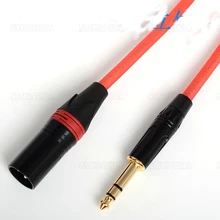 1pcs-10pcs  XLR To TRS 6.5 6.35 Professional Balanced Audio Cable Male Connector