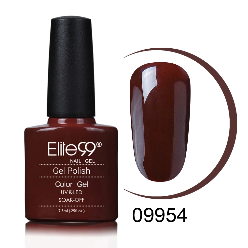 Elite99 7,3 мл замачиваемый УФ-гель Полупостоянный Цвет Гель-лак для ногтей лак нужен УФ-светодиодный светильник отверждения основа Топ эмаль - Цвет: S09954