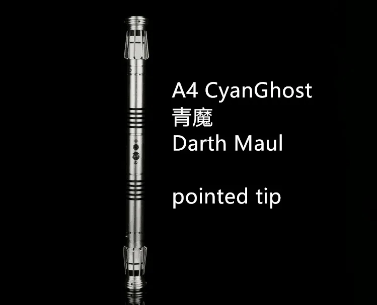 

Yanqing metal lightsaber, A4 cyanghost, Darth Maul, pointed tip, blade:78cm long