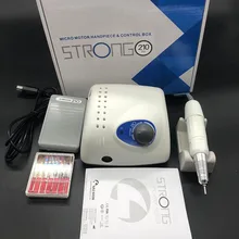 65 Вт 35000 об/мин Электрический сильный 210 сверлильный станок для ногтей 2,35 мм наконечник для маникюра педикюра пилка для ногтей оборудование для дизайна ногтей