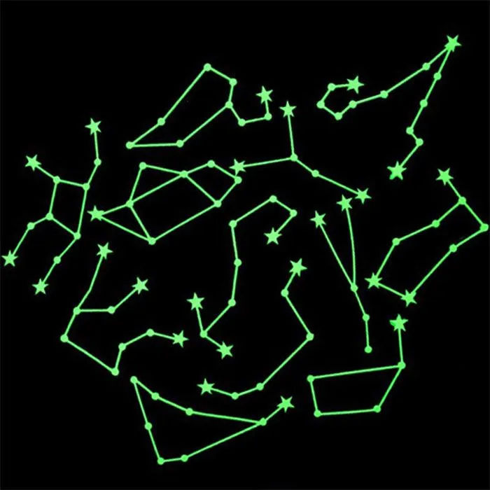 

Eshylala 1 Pack New Design Star Map Glow in Darkness Night Sky Constellations Zodiac Chart Poster Sticker