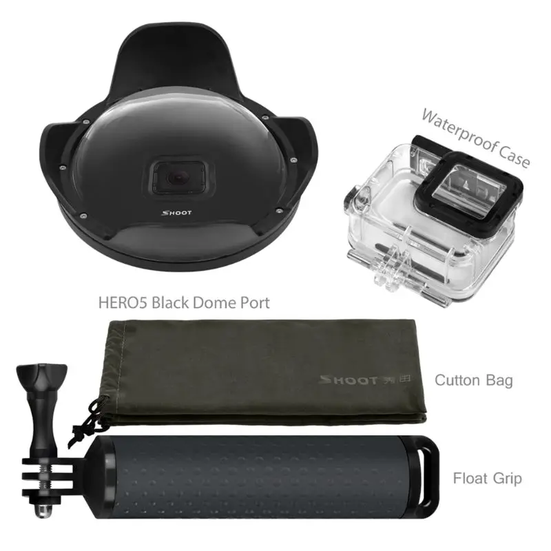 Подводный купол Порты и разъёмы для экшн-Камеры GoPro Hero 7 6 5 Black держатель для камеры Водонепроницаемый чехол солнцезащитный козырек купольная камера Go Pro Hero 6 5 7 аксессуары