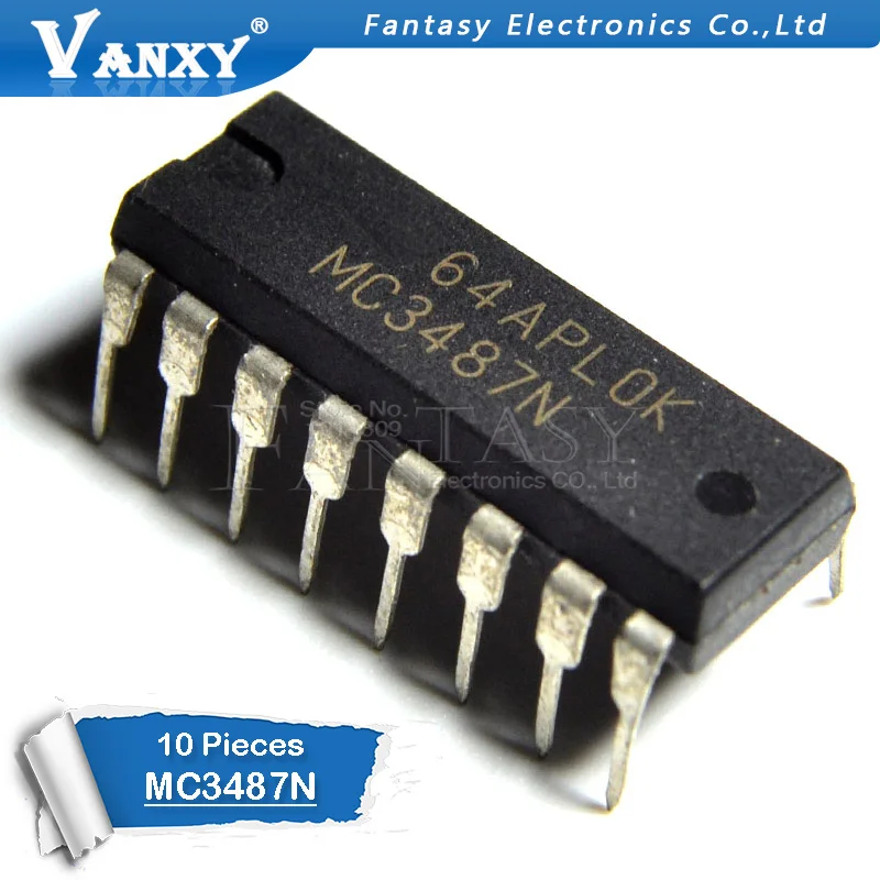 10PCS MC3487N DIP16 MC3487 DIP 3487N DIP 16 new and original IC-in ...