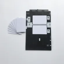 Чернильно-струйная печать на статер Kit-100pcs пустой ПВХ-карты для струйной печати+ 1 шт. лоток для удостоверений личности для струйная печать epson принтеры A50, T50, R280, L800, L805