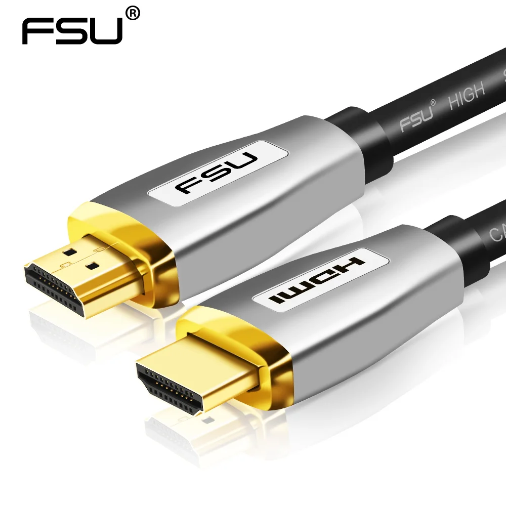 Кабель адаптер HDMI в 3D высокоскоростной кабель 4K с позолоченным разъемом 2 0 для