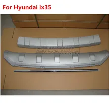Fit for Hyundai ix35 Front&Rear Bumper Protector Sills Aluminum alloy External Car Accessories 3PCS/SET