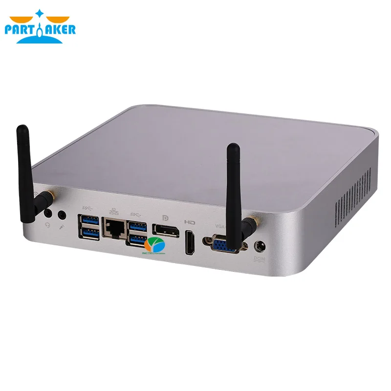 Причастник B17 Мини ПК Win 10 Intel Core i7 7700HQ DP VGA HDMI LAN 6 * USB микро компьютер Linux DDR4 макс 32 Гб