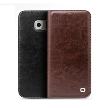 For Samsung Galaxy S6 S6 Edge S6 Edge Plus Genuine Leather Ultra Thin Magnet Flip Cover