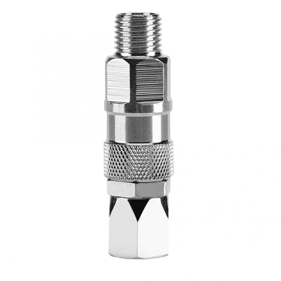 

1/4-Inch Stainless Steel Airless High Pressure Spray Gun Hose Swivel Joint For Paint Sprayers Hose Joint