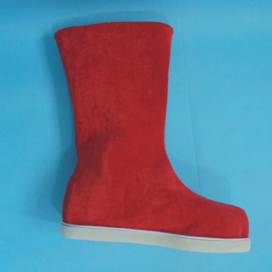 Sun wukong/ботинки в древней китайской династии; Тканевая обувь; обувь в древнем китайском стиле; обувь для косплея фехтовальщика; обувь В рыцарском стиле - Цвет: red EVA SOLE