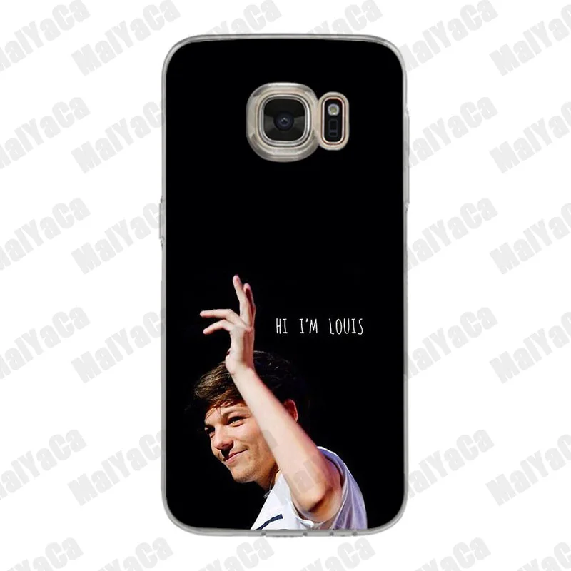 MaiYaCa One Direction 1d Louis Tomlinson Cute Soft Phone Case for Samsung S5 S6 S7 Edge S8 Plus S6 Edge Plus S9 S9 Plus