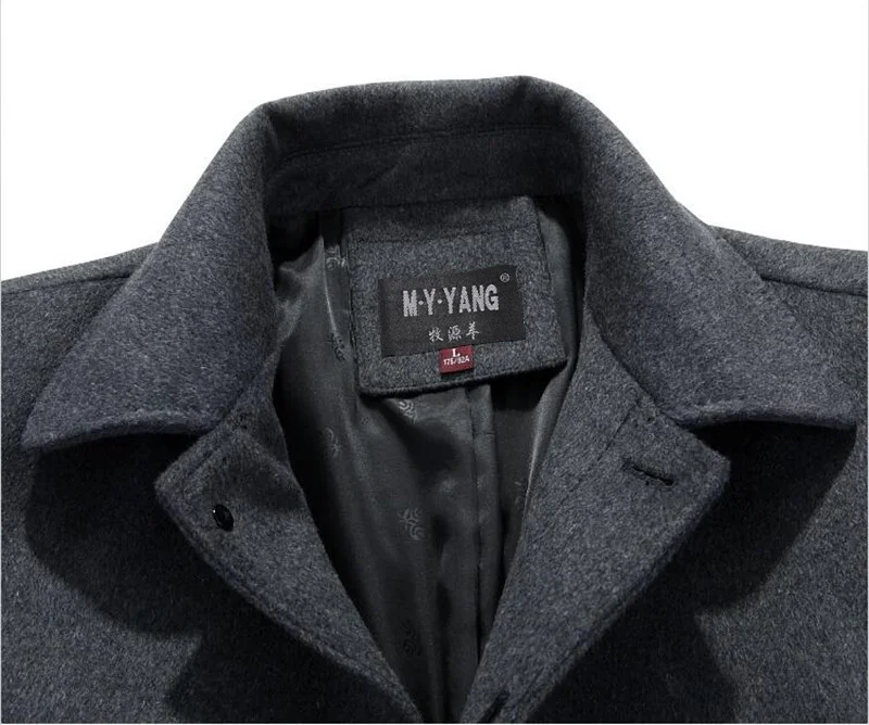 Mu Yuan Yang, весенние куртки для мужчин, повседневные куртки, пальто, однобортный и длинный пиджак, секции, шерсть, мужская одежда