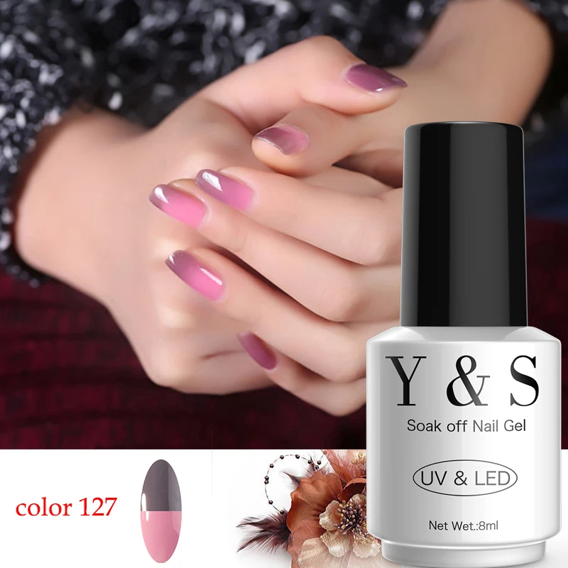 Y &amp S 1 шт. Температура изменить гель лак для ногтей UV Soak Off Gel Лидер продаж DIY Nail Art