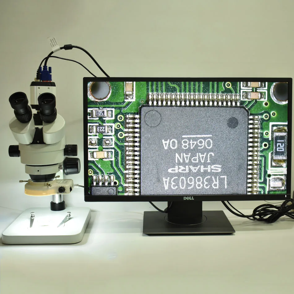 Цифровой видеомикроскоп HD 2.0MP 1080P 30fps промышленная видеокамера VGA USB BNC AV выходы