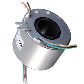 

50 mm Through-Bore Slip Ring Compact 119mm Outside Diameter Silver Plated Rings For Excavator And Winding Drum