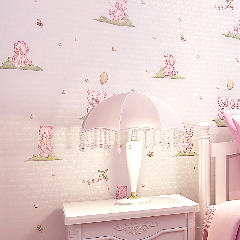 Buy Children's Bedroom Wallpaper 3D Lovely Bear
