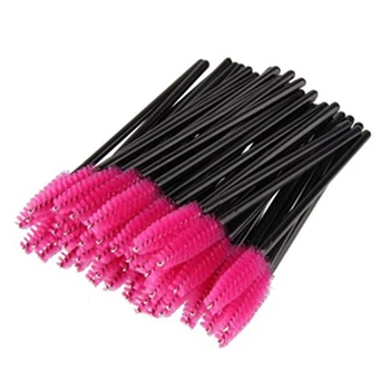 

BEAUTY7 50Pcs Disposable Mascara Wands Makeup Eye Shadow Applicator Micro Swab Eyebrow Brush individual Eyelashes Removing Tools