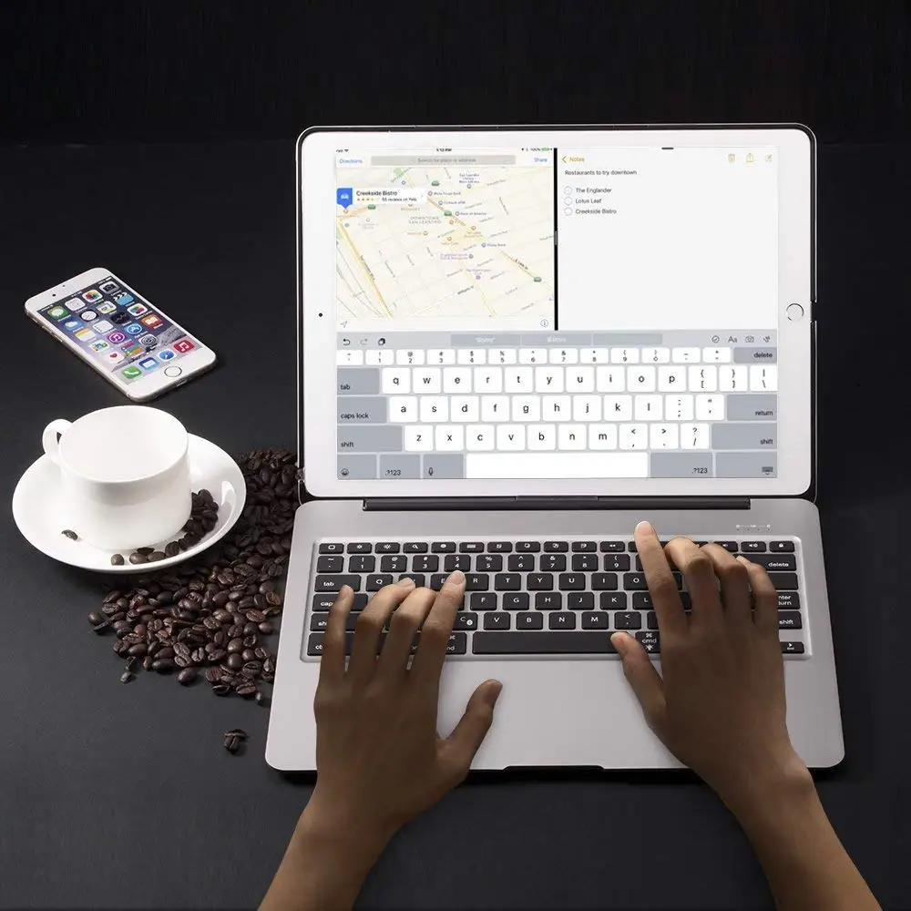 Для Apple iPad Pro 12 9 Bluetooth беспроводная клавиатура с крышкой из алюминиевого сплава 7