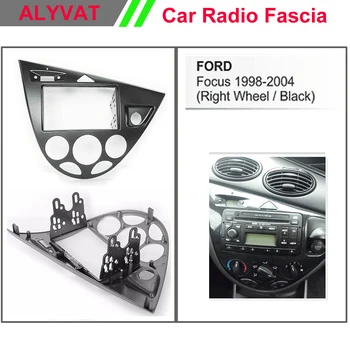 

Car Radio DVD Fascia Panel for Focus 98-04 (Right Wheel / Black) Stereo Dash Facia Trim Surround CD Installation Kit