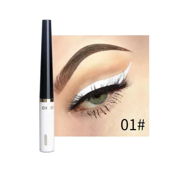 

Qibest colorful matte eyeliner purple white rose red eye liner pen waterproof long lasting liquid white eyeliner cream QB012