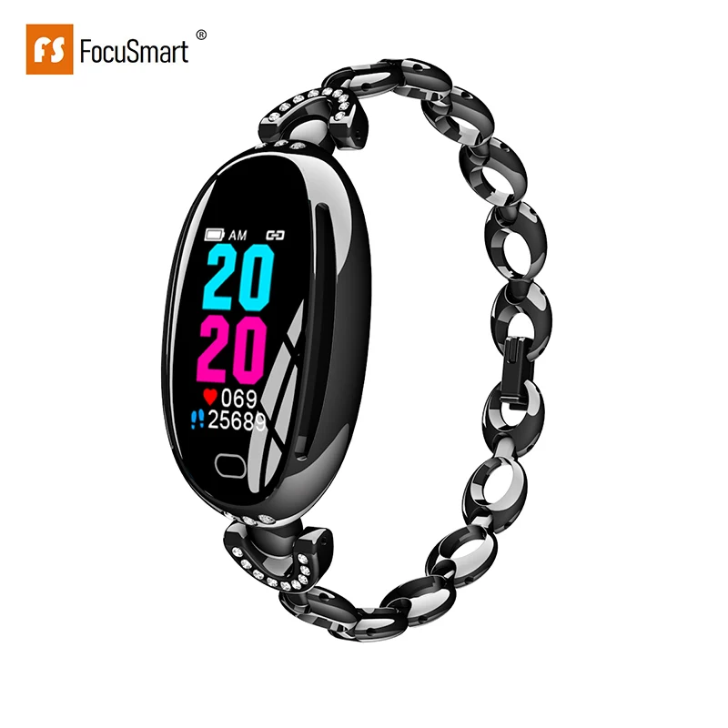 

FocuSmart 2019 E68 Women Smart Wristbands Fitness Tracker Heart Rate Monitor Fitness Bracelet Band Lady for IOS Android Phone