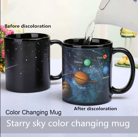 

Magic Mug Harry Color Changing Mug Potter Marauders Map Starry sky battery light bulb Creative Gifts
