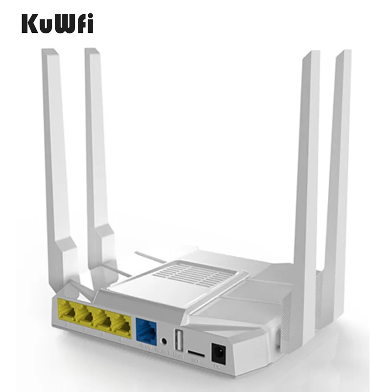 KuWfi 4G LTE Wifi роутер 1200 Мбит/с двухдиапазонный беспроводной маршрутизатор 11AC 2,4 ГГц и 5,8 ГГц беспроводной CPE с sim-картой/портом LAN