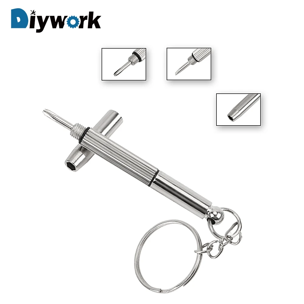 DIYWORK 3 в 1 Phillips и отвертка с прорезями мини инструмент для ремонта часов очков