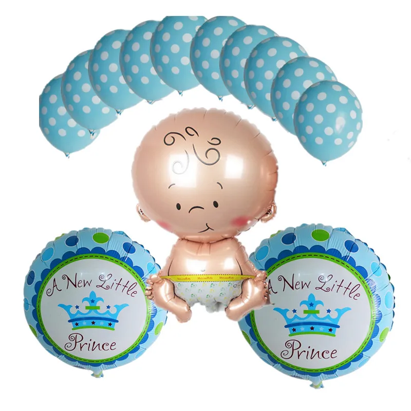 

BINGTIAN angel baby shower princess foil air balloons polka dot latex balls boy girl birthday party decorations supplies