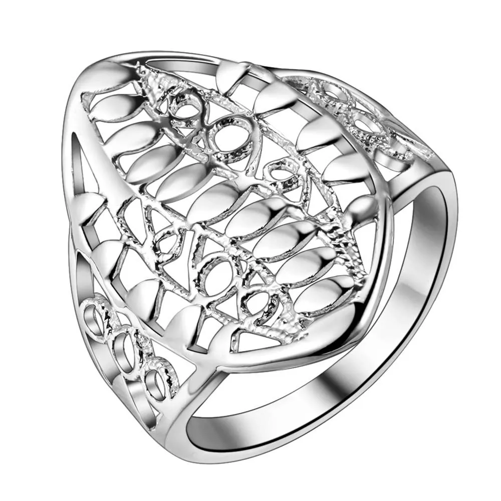 

bling arabesquitic Silver plated Ring Fashion Jewerly Ring Women&Men , /PPOJBZSJ VDBPZNMM