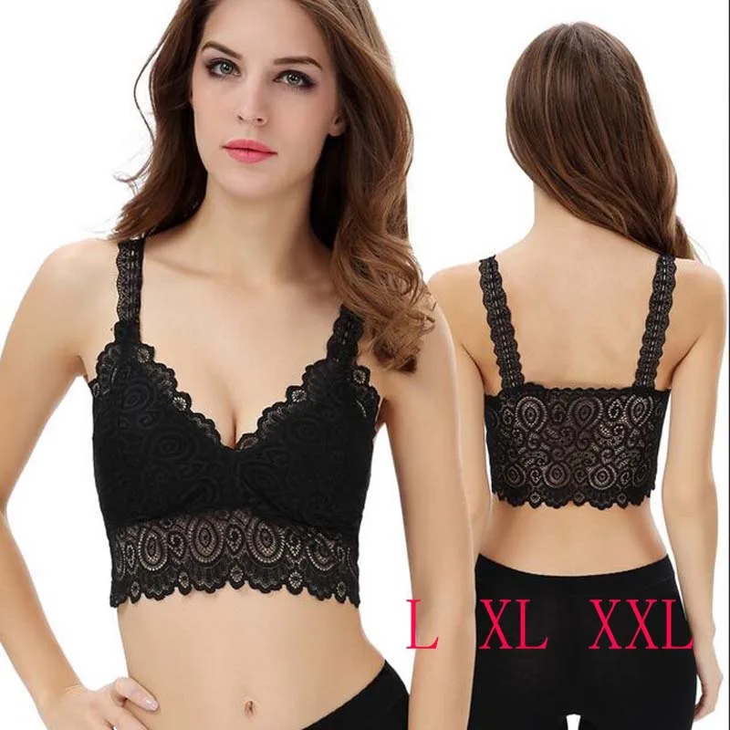 2018 Новая мода Кружево Bralette Топ Для женщин Майки Черный и белый Бюстгальтеры для